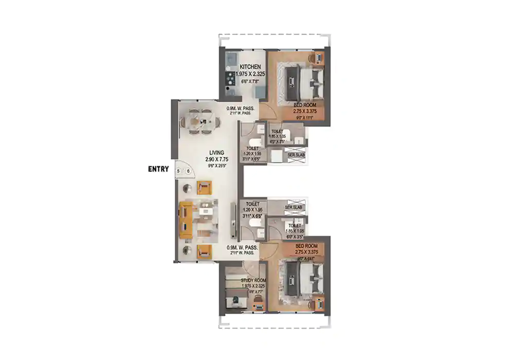 2.5 BHK